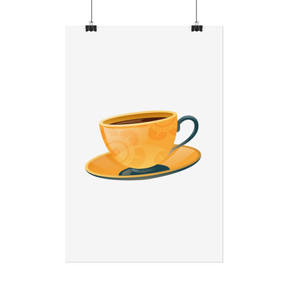 Coffee Lovers Rolled Posters, Cute Coffee Art, Kitchen Decor, Coffee Shop Print, Gift for Coffee Enthusiasts
