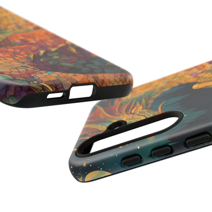 Dragon Art Phone Case, Tough Phone Cover, Fantasy Gift, Unique Mobile Accessory, Dragon Lover Gift, Stylish Protection