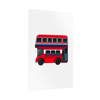 Red Double Decker Bus Rolled Posters