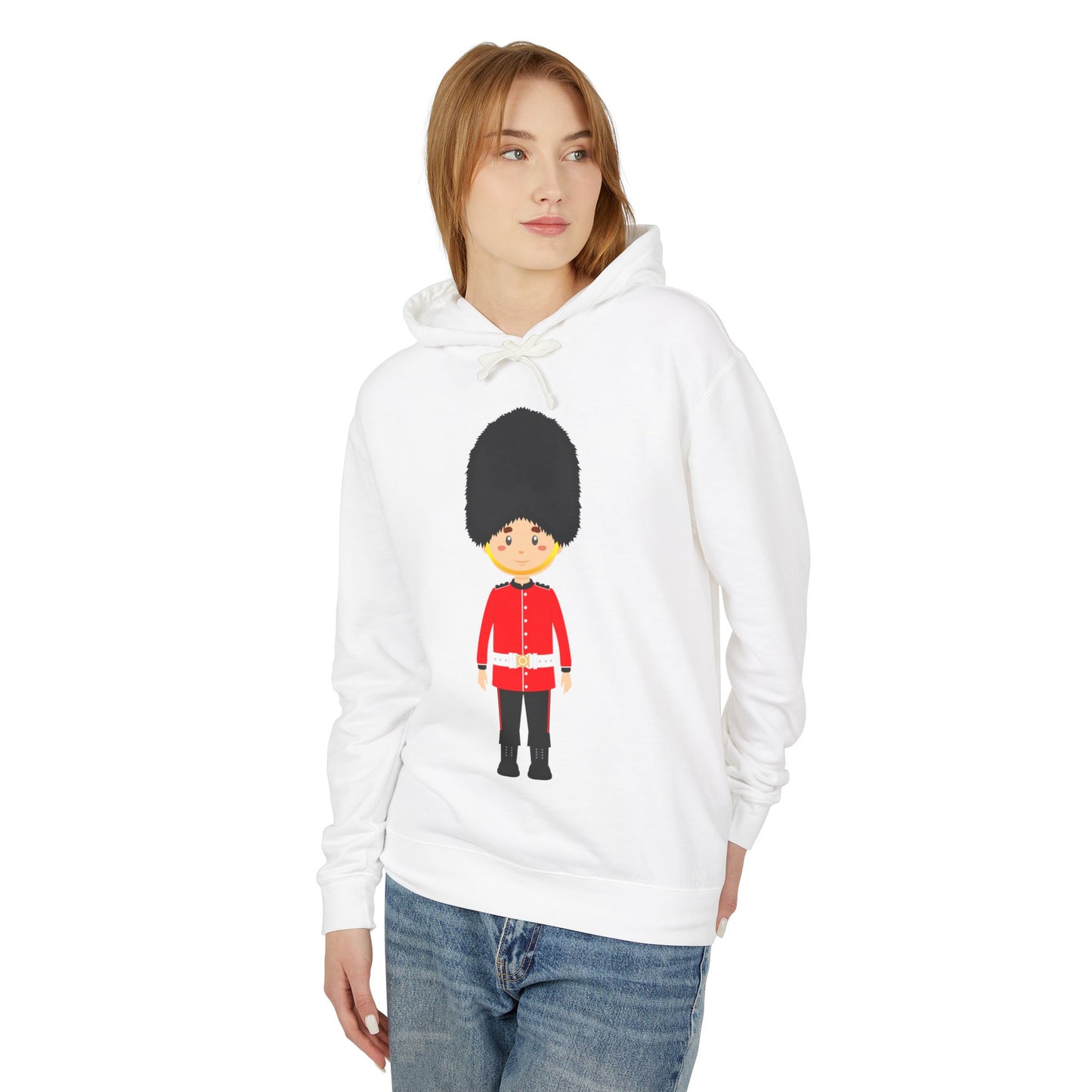 Unisex Lightweight Hooded Sweatshirt - Scarlet Pride - The Classic British Soldier