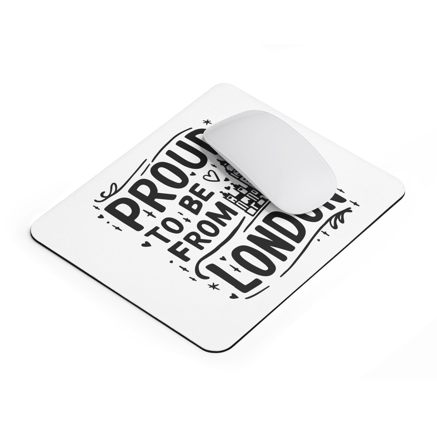 Proud London Mouse Pad, Office Gift, Desk Accessory, Student Gift, London Souvenir, UK Pride