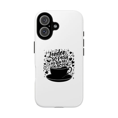 Posh Tea iPhone Case - London Accent Design