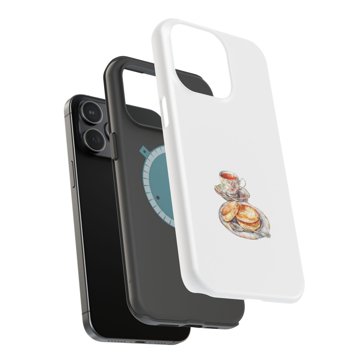 Charming Magnetic Tough Cases - Unique Art Phone Covers, Gift for Tea Lovers, Cute Phone Accessories, Stylish Tech Gifts