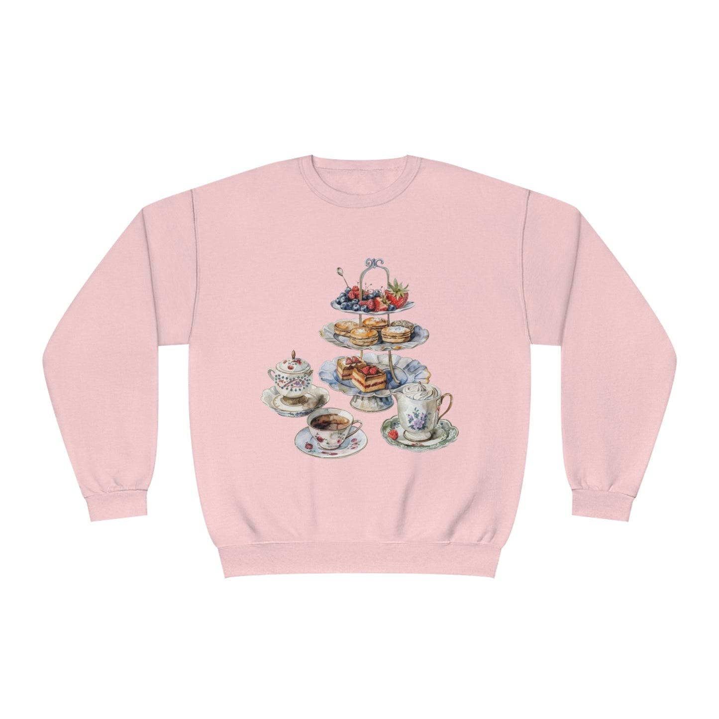 Unisex NuBlend® Crewneck Sweatshirt - British Royal Feast Opulent Dining Fit for Royalty