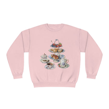 Unisex NuBlend® Crewneck Sweatshirt - British Royal Feast Opulent Dining Fit for Royalty
