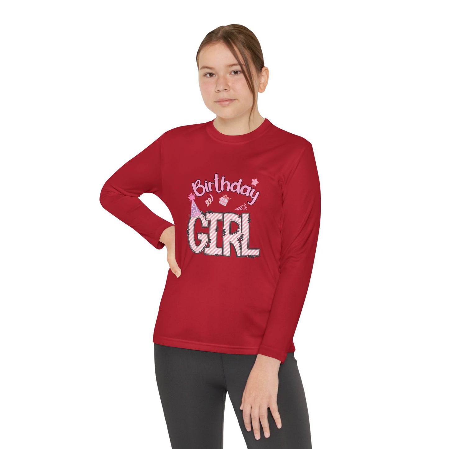 Birthday Girl Youth Long Sleeve Tee - Perfect for Celebrations!