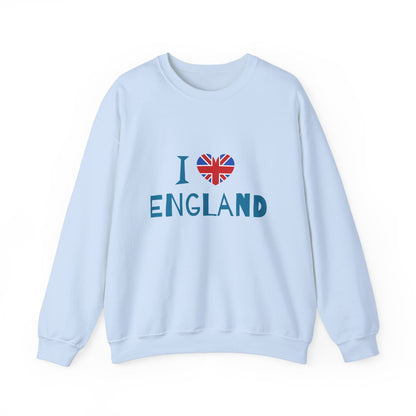 Unisex Heavy Blend™ Crewneck Sweatshirt Cozy  - I Love England