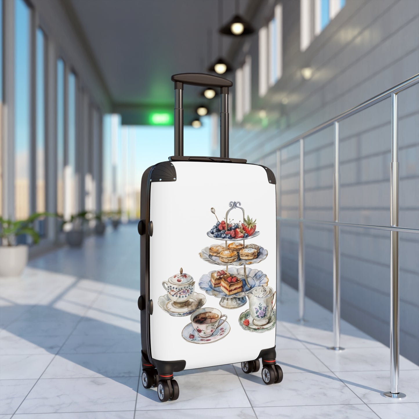 Countryside English Cottage Suitcase