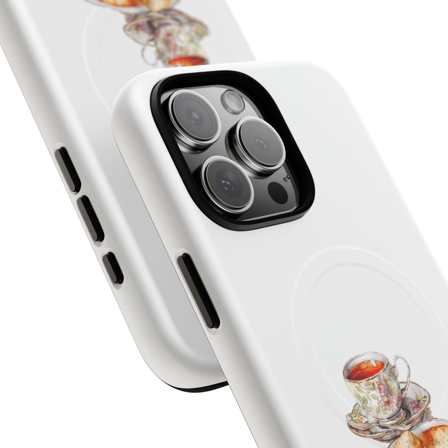 Tough Magnetic Cases with Tea and Biscuit Design - Durable Phone Accessories, Unique Gifts, Stylish Tech Gear, Tea Lover's Must-Have, [...]