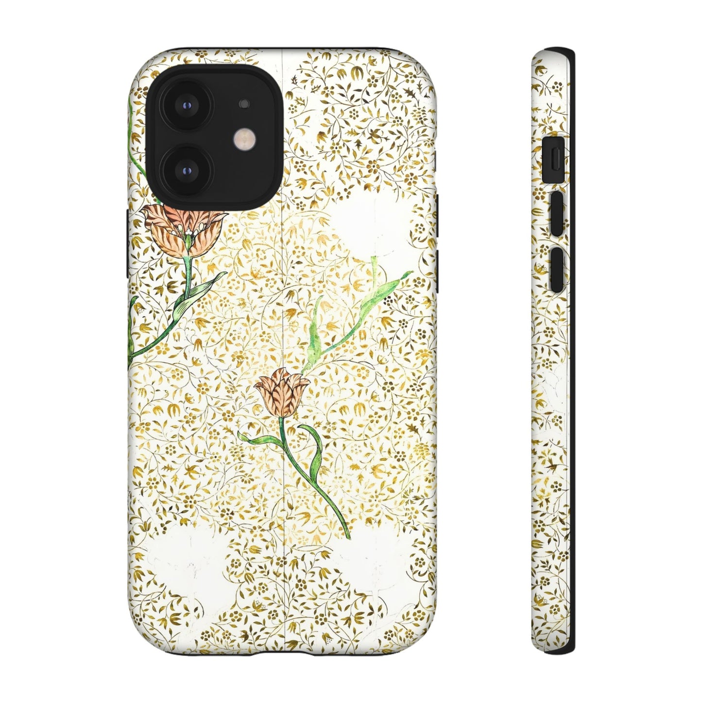 Elegant Floral Phone Case, Tough Cases for iPhone, Stylish Smartphone Cover, Protection with Floral Art, Unique Gift for Her