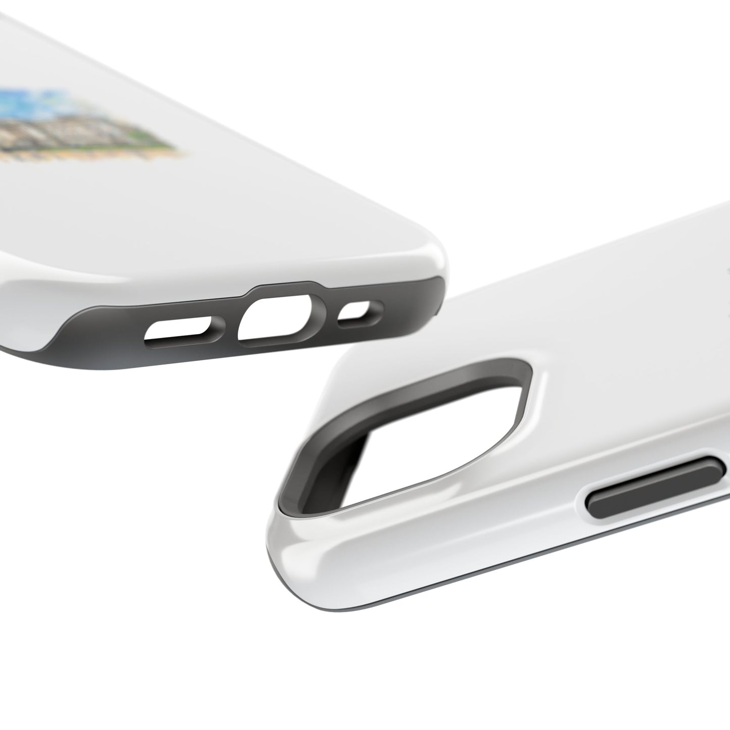 Artistic Magnetic Phone Case, Custom Tough Case, Unique Phone Cover, Gift for Travelers, Landscape Design, Protective Case