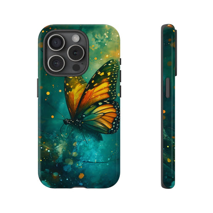 Colorful Butterfly Phone Case, Tough Cases for iPhone and Samsung, Cute Tech Accessories, Nature Lovers Gift, Vibrant Floral Design