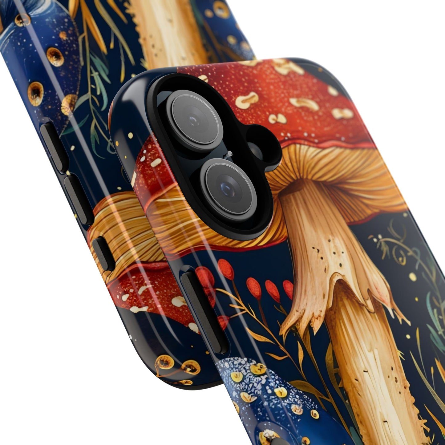 Mushroom Phone Case with Nature Design, Tough Phone Cover, Eco-Friendly Case, Gift for Nature Lovers, Unique Phone Accessory