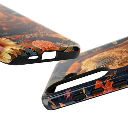 Otter Phone Case, Floral Otter Design, Tough Phone Cover, Nature Lover Gift, Cute Animal Accessories