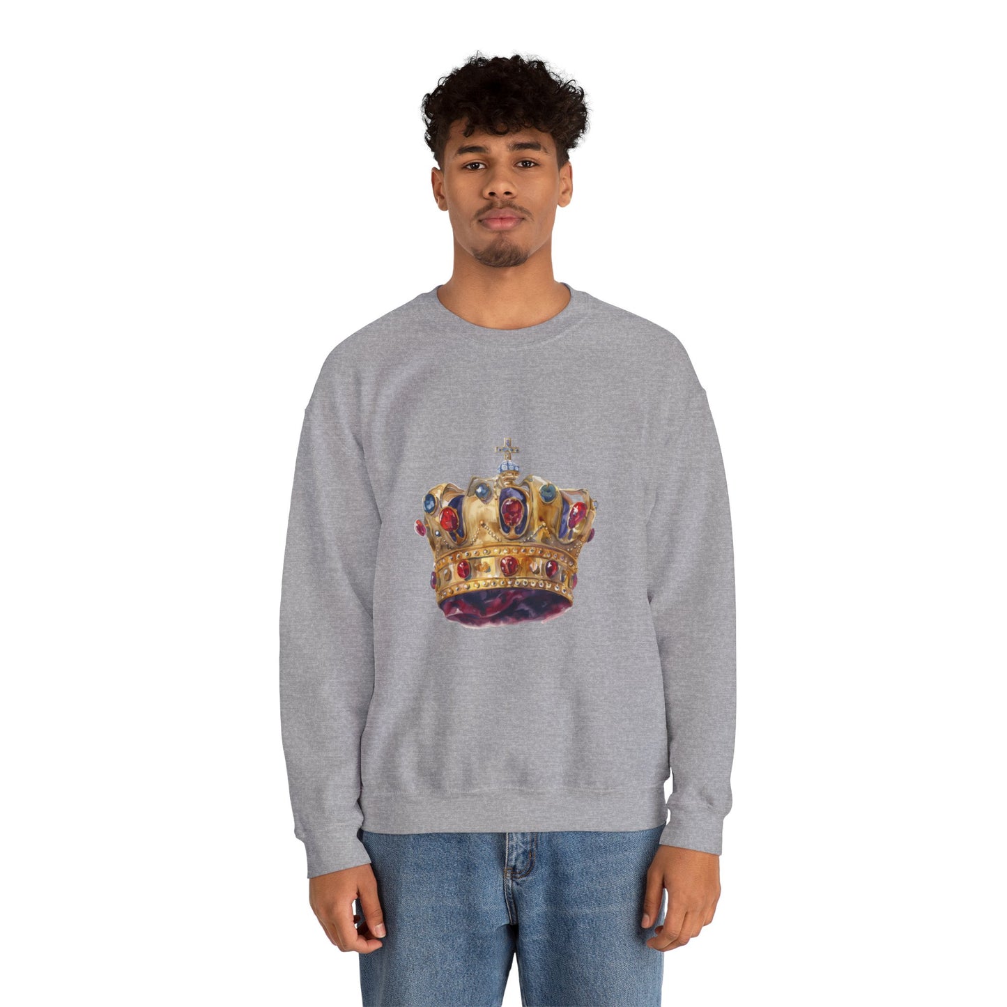Unisex Heavy Blend™ Crewneck Sweatshirt High Grade - British Royal Crown