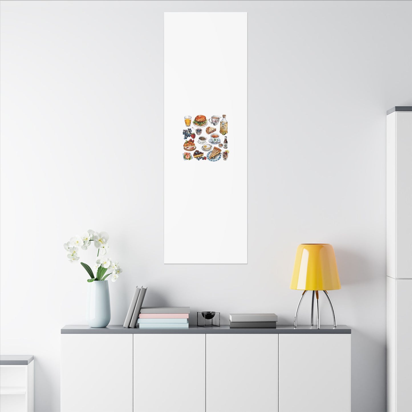 Breakfast Feast Canvas Print, Food Art, Kitchen Decor, Gifting for Food Lovers, Brunch Vibes, Wall Art