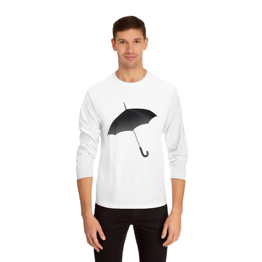 Unisex Classic Long Sleeve T-Shirt - Regal Royal Umbrella - Elegant and Majestic