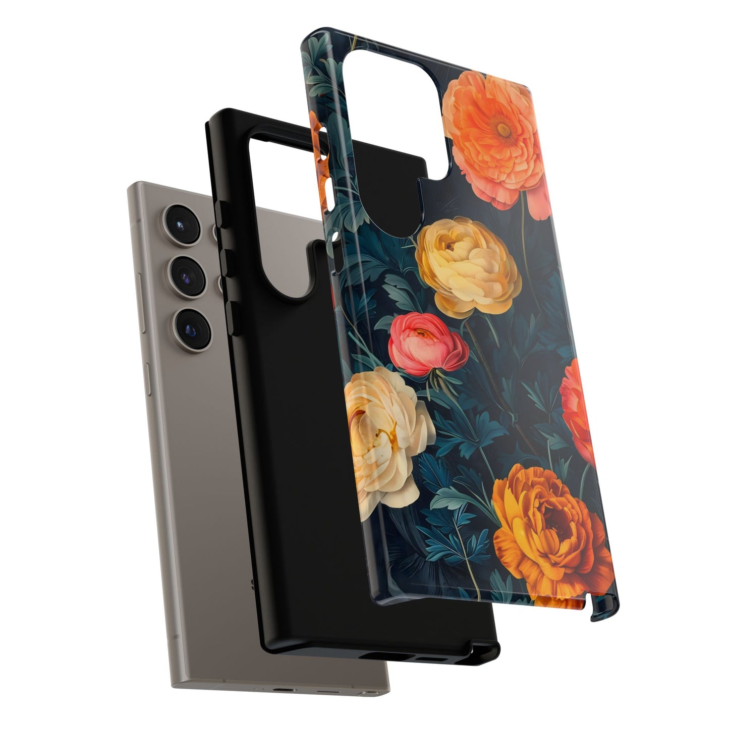 Floral Phone Case - Tough Cases, Stylish Protection, Gift for Flower Lovers, Customizable Cover, Floral Design Mobile Accessory