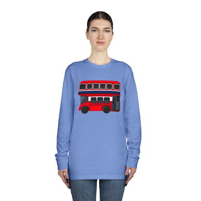 Long Sleeve Crewneck Tee - London Transport English Bus