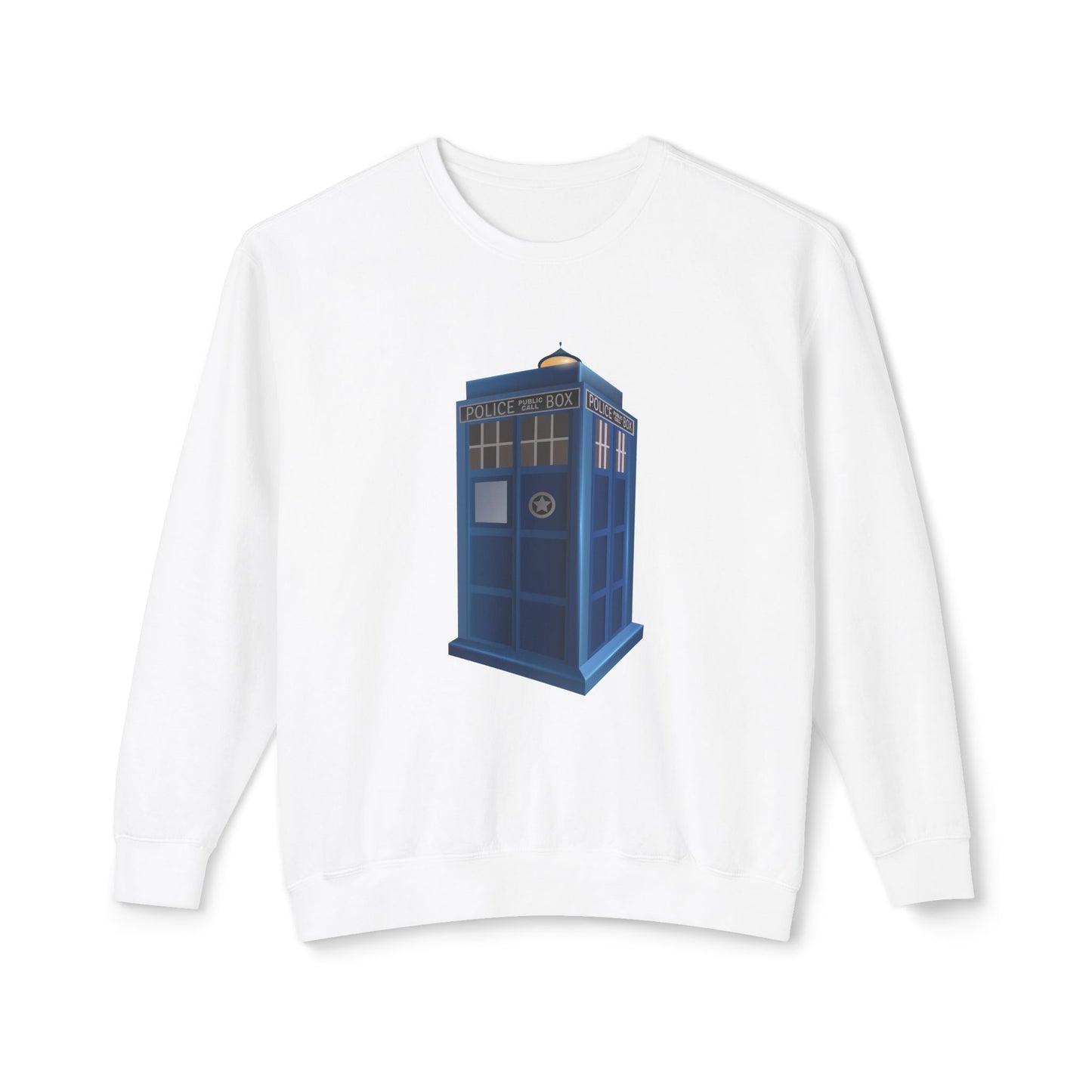 Unisex Lightweight Crewneck Sweatshirt - British Police Public Call Box