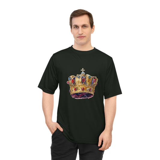 Unisex Zone Performance T-shirt - British Royal Crown - Symbol of Regal Elegance and Authority