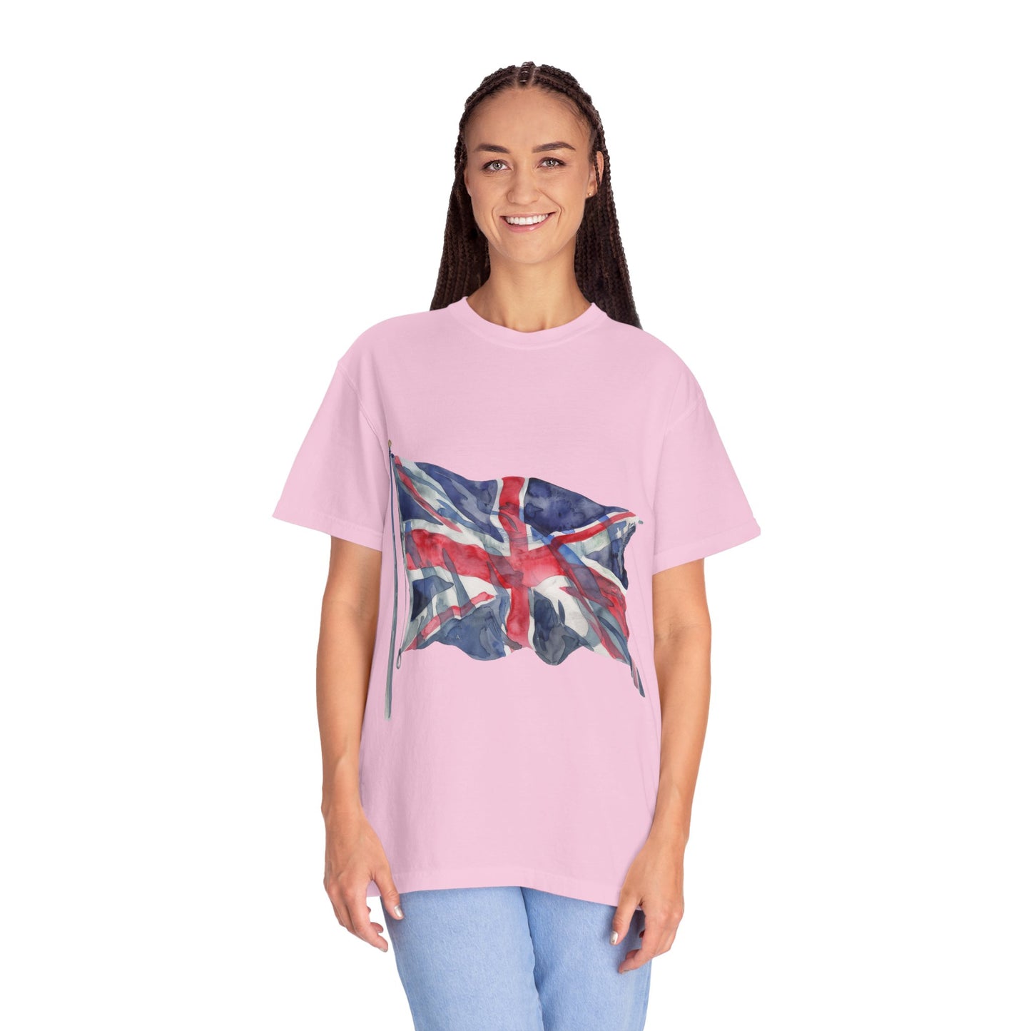 Unisex Garment-Dyed T-shirt - Bold & Brave - The British Flag