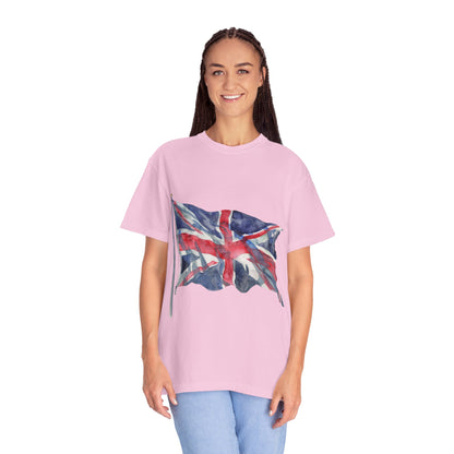 Unisex Garment-Dyed T-shirt - Bold & Brave - The British Flag