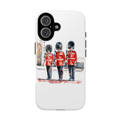 Phone Case with Royal Guard Design, Unique Cell Cover, London Souvenir, Tough Phone Case, Gift for Travelers, Stylish Street Photography