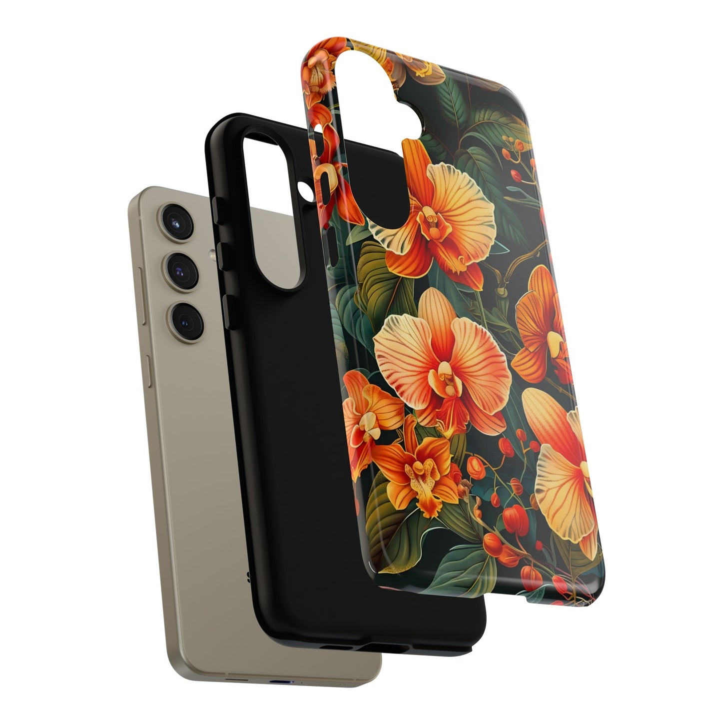 Floral Phone Case - Tough Cases, Protective Cover, Gift for Her, Smartphone Accessory, Floral Design, Nature-Inspired