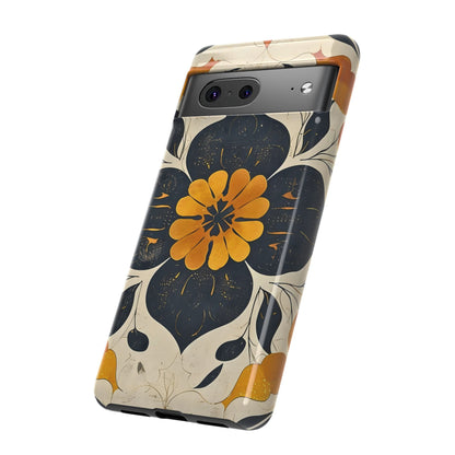 Floral Phone Case - Tough Cases, Botanical iPhone Cover, Vintage Flower Design, Durable Smartphone Protection, Unique Gift Idea