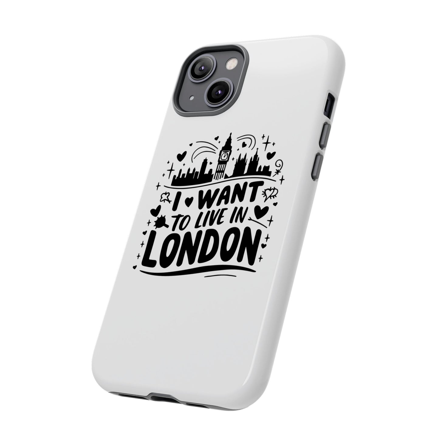 London City iPhone Case, Tough Phone Cover, Travel Gift, London Souvenir, Adventure Accessory, Wanderlust Decor