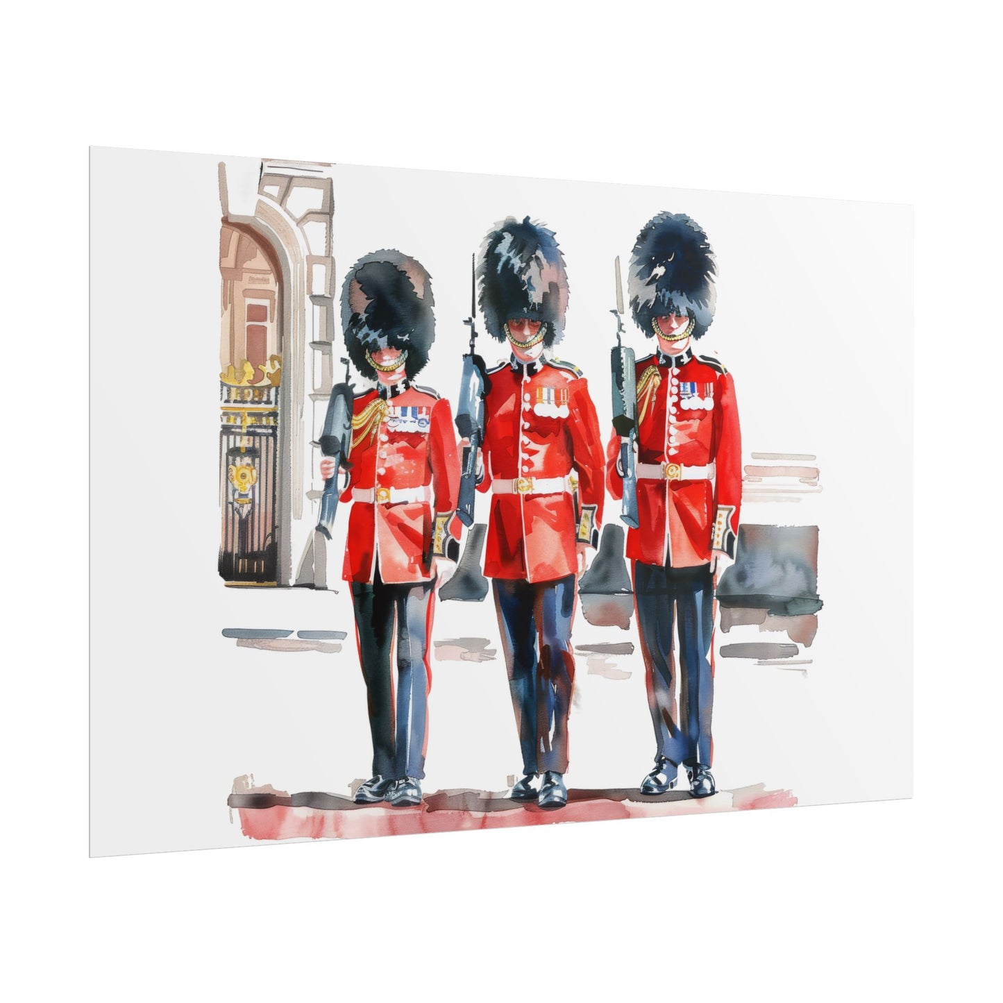 London Guard Roll-Up Posters, British Soldier Art Prints, Home Decor, Travel Gifts, Wall Art for Various Occasions