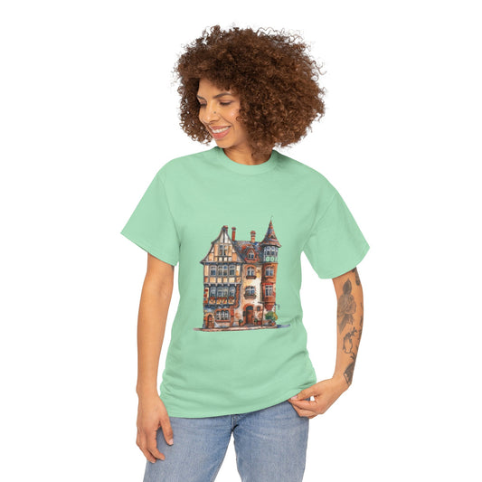 Unisex Heavy Cotton Tee - Timeless Beauty - British Village Homes