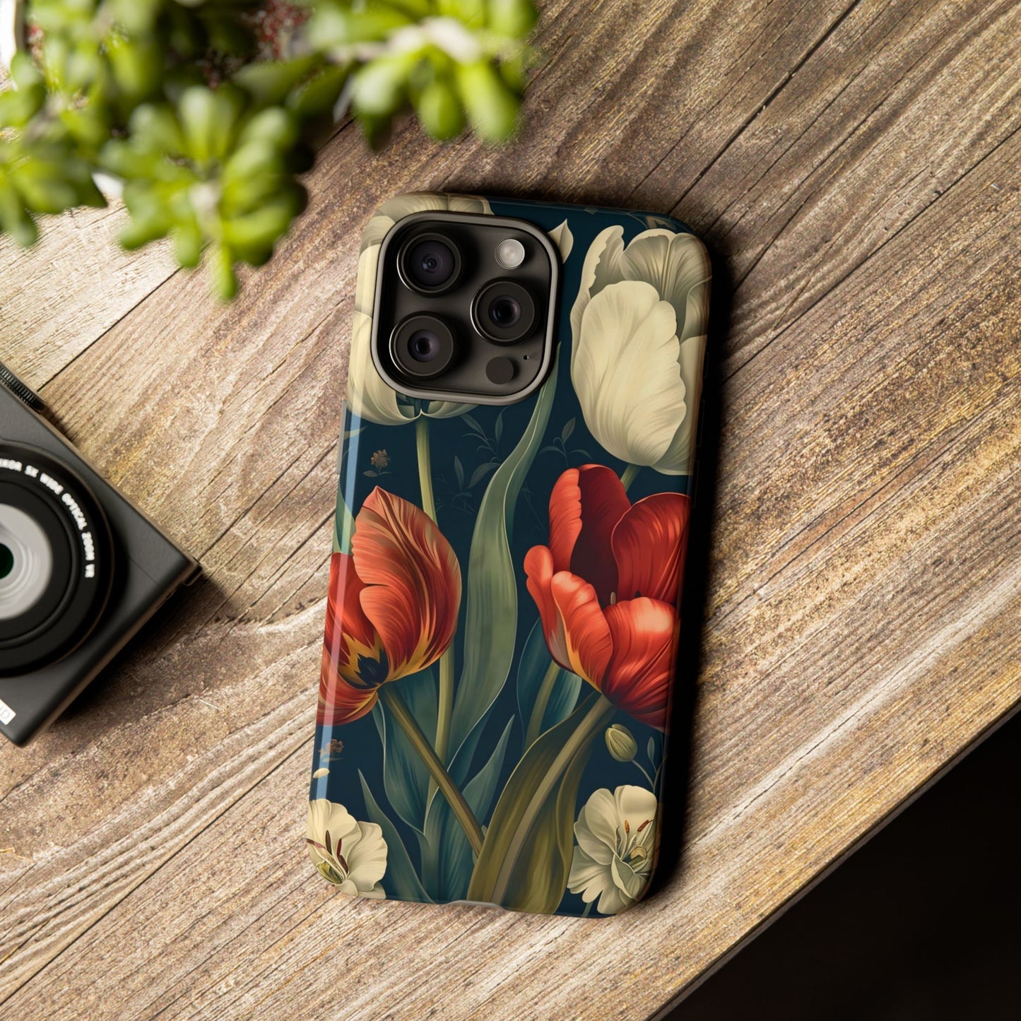 White Flower Tough Cases