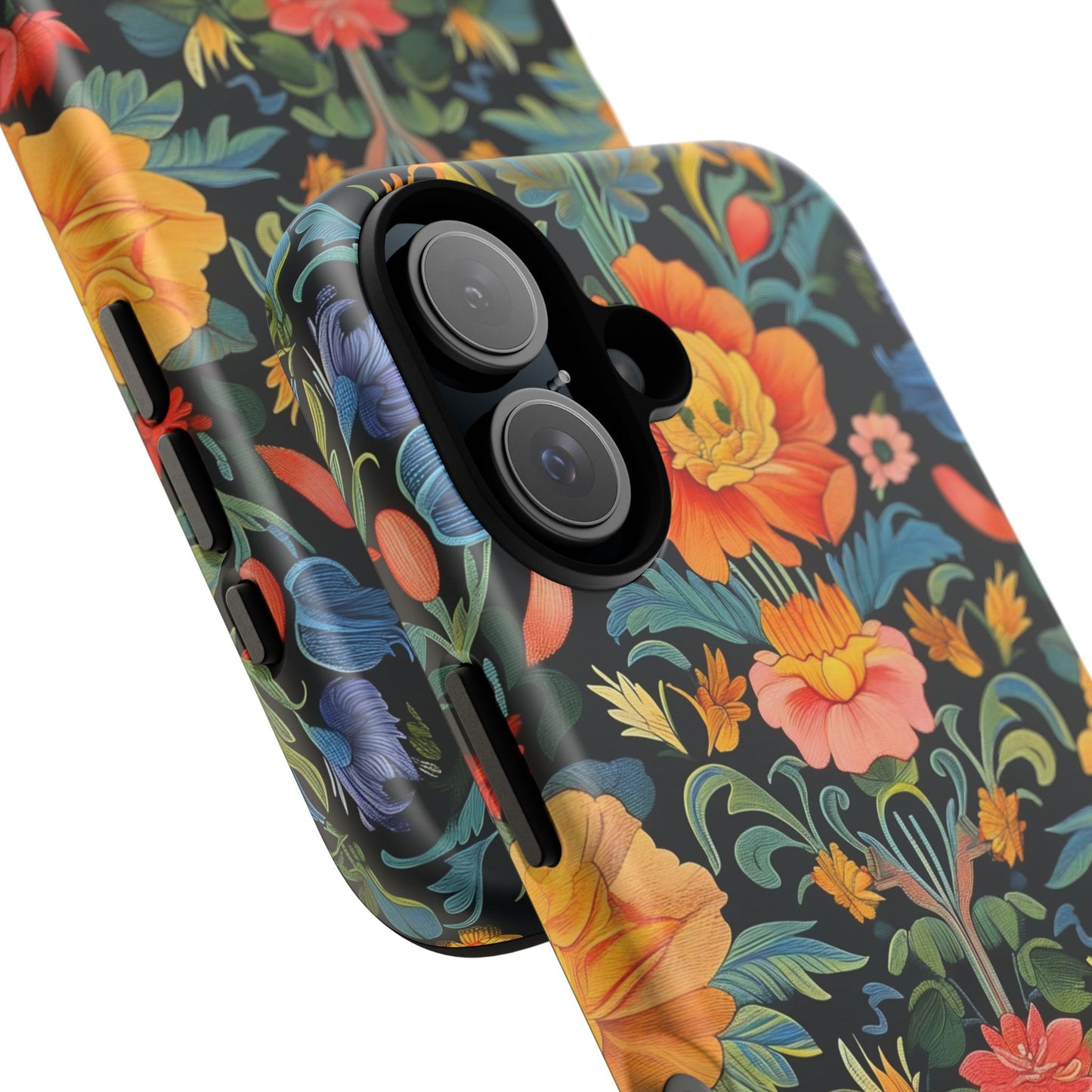 Floral Phone Case - Vibrant Flower Pattern, Tough Case for iPhone, Samsung, Aesthetic Gift, Flower Lover Accessory