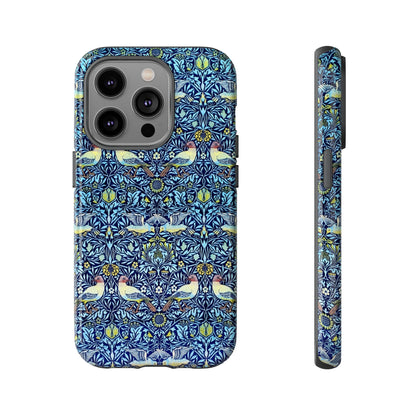 Bird and Floral Pattern Phone Case, Tough Cases, Gift for Nature Lovers, Eco-friendly, Custom Phone Accessories, All-Occasion