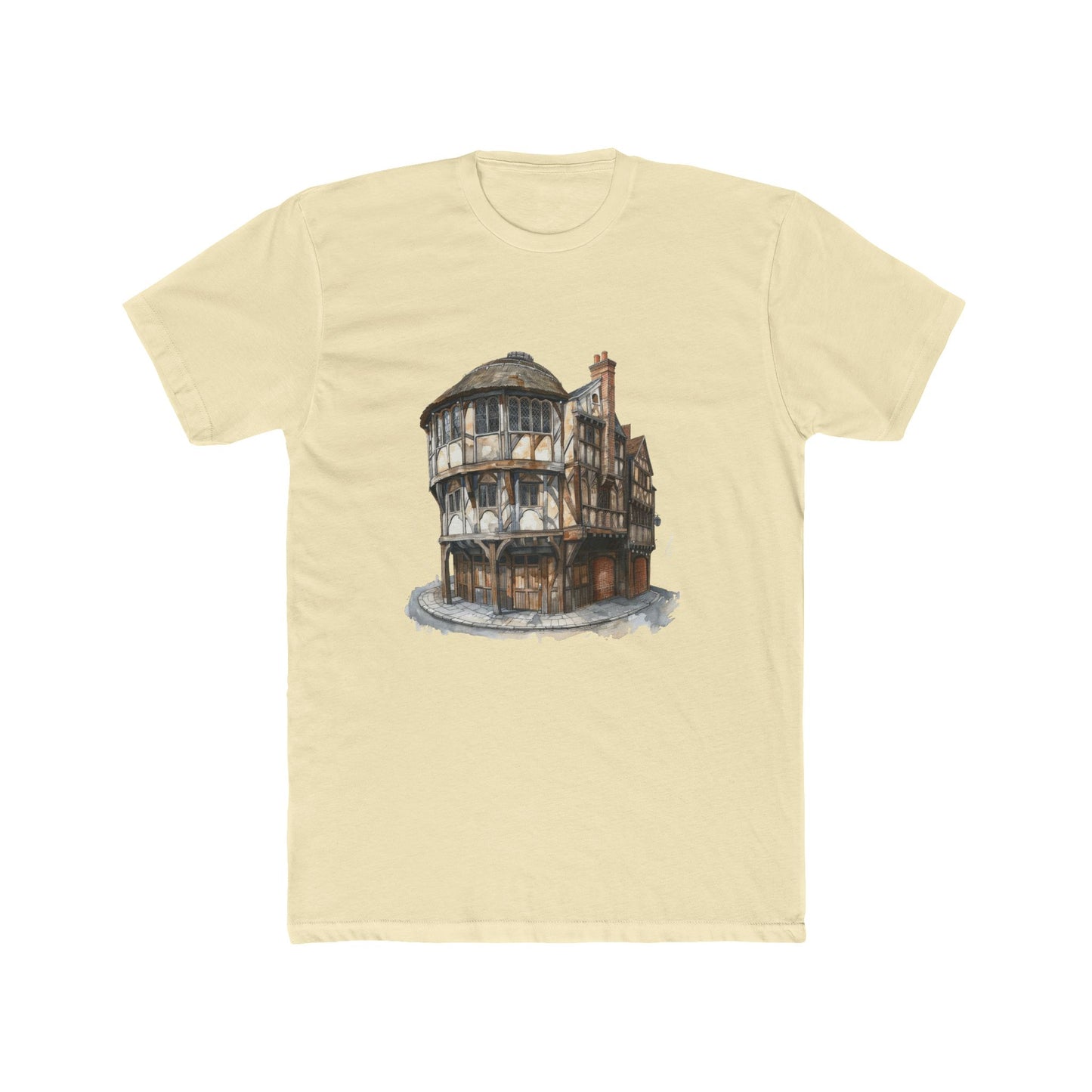 London Pub Interior - Cozy Unisex Cotton Crew Tee