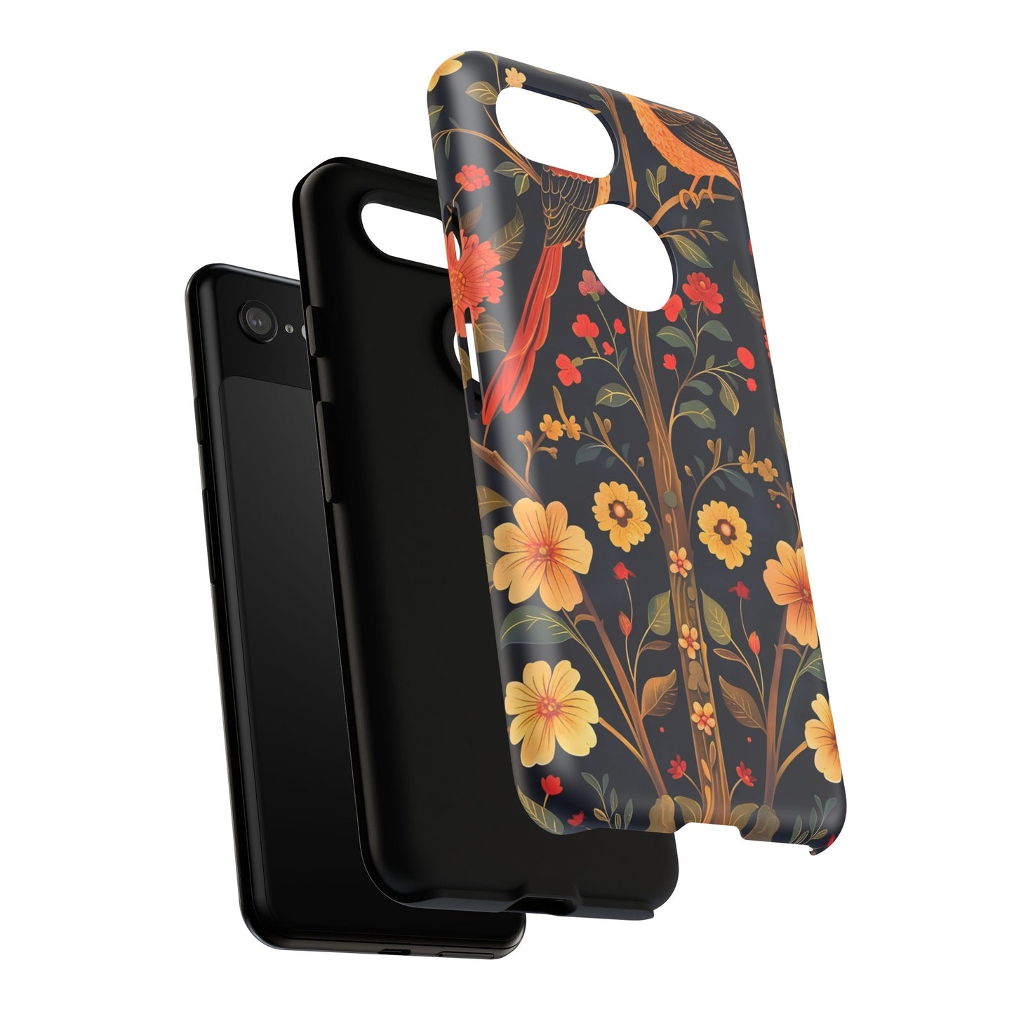 Floral Phone Case, Tough Cases, Flower Pattern, Phone Accessory, Gift for Her, Stylish Tech Cover, Nature Lover's Gift