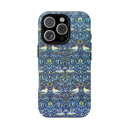 Bird and Floral Pattern Phone Case, Tough Cases, Gift for Nature Lovers, Eco-friendly, Custom Phone Accessories, All-Occasion