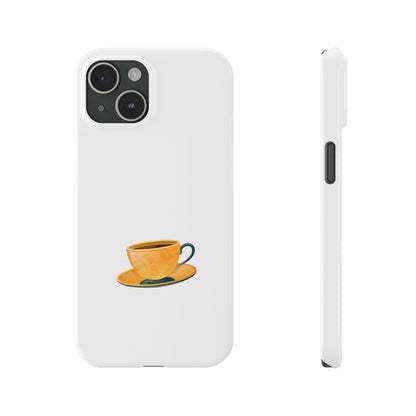 Coffee Cup Slim Phone Case | Cute Coffee Lover Gift, Phone Accessories, Personalized Phone Cover, Tea Enthusiast Case, Fall Decor