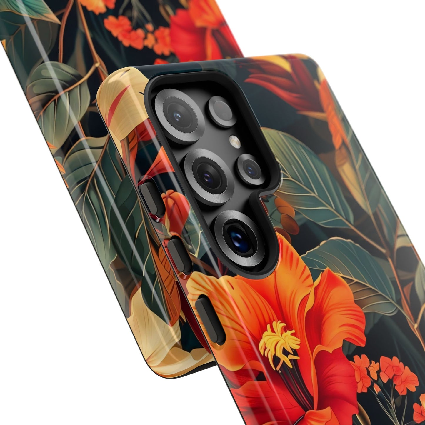 Tough Floral Phone Case | Tropical Vibe, Gift for Nature Lovers, Summer Beach Accessory, Floral Pattern, Trendy Phone Accessories