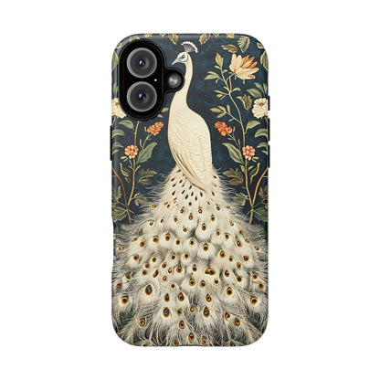 Elegant Peacock Phone Case, Floral Phone Cover, Tough Cases, Stylish Tech Gift, Nature Lover Accessory, Birthday Gift
