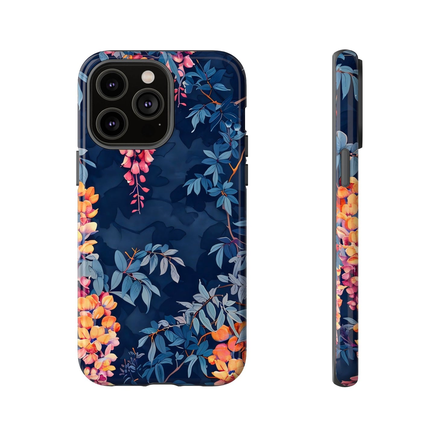 Floral iPhone Case, Tough Phone Cover, Gift for Her, Nature Lover Accessory, Spring Decor, Unique Floral Design