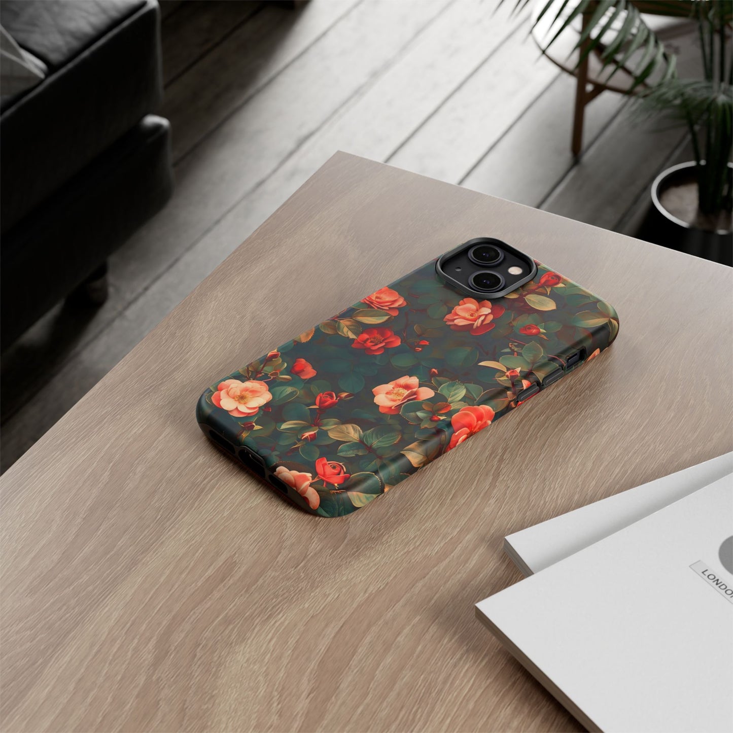 Floral Phone Case - Elegant Floral Design, Tough Protective Case, Perfect Gift for Her, Trendy Phone Accessories, Mother’s Day, Birthday