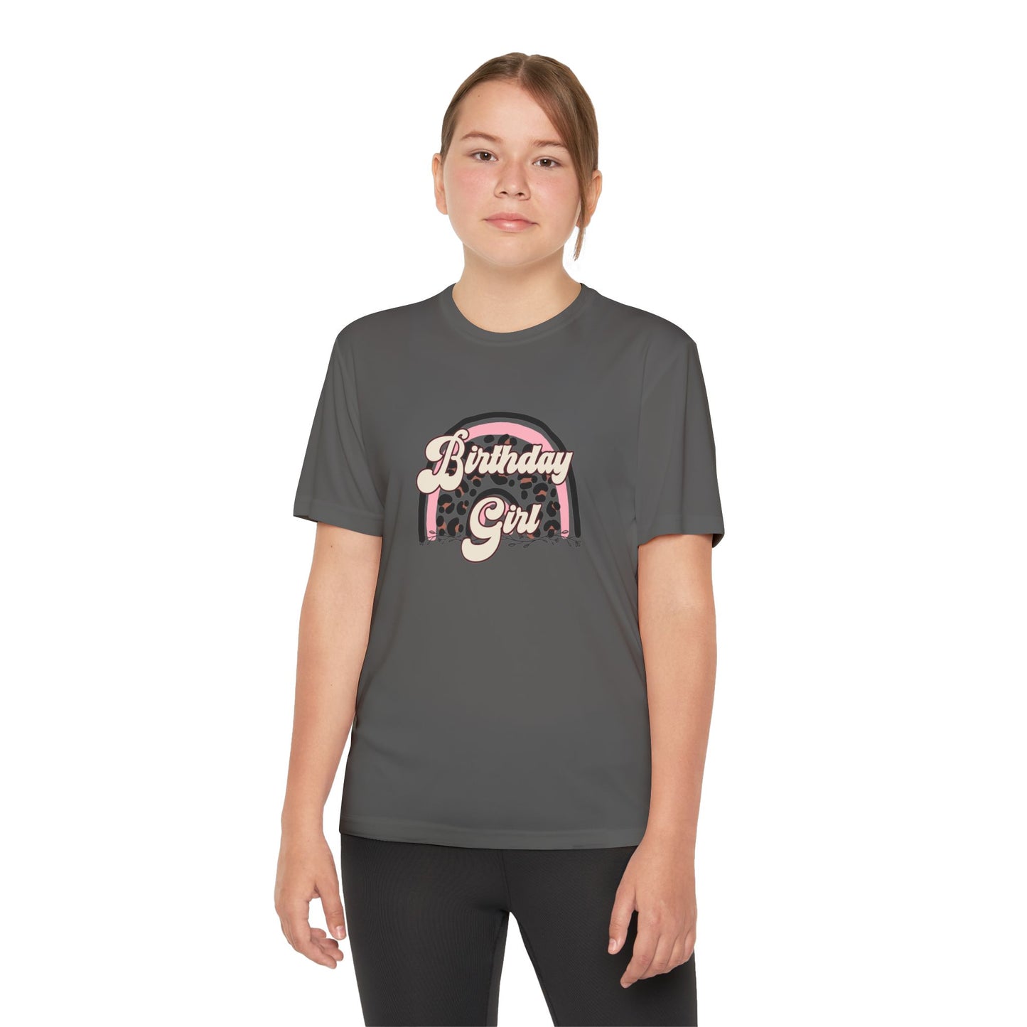 Youth Birthday Girl Tee - Fun Orange T-Shirt for Celebrating Birthdays