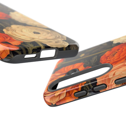 Floral Phone Case with Tough Protection, Blooming Ranunculus Design, Durable Cover, Gift for Flower Lovers, Eco-Friendly Phone Accessory
