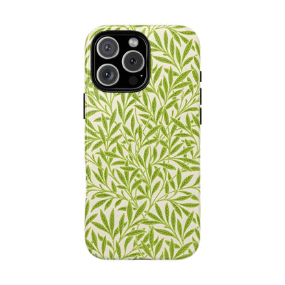 Green Leaf iPhone Case, Tough Cases, Botanical Phone Protection, Eco-Friendly Cover, Nature Lover Gift, Trendy Cell Phone Accessory