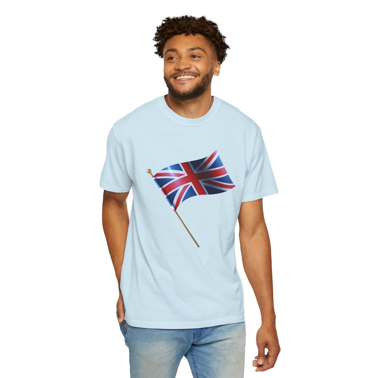 Unisex Garment-Dyed T-shirt - British Heritage: Union Jack Flag Art