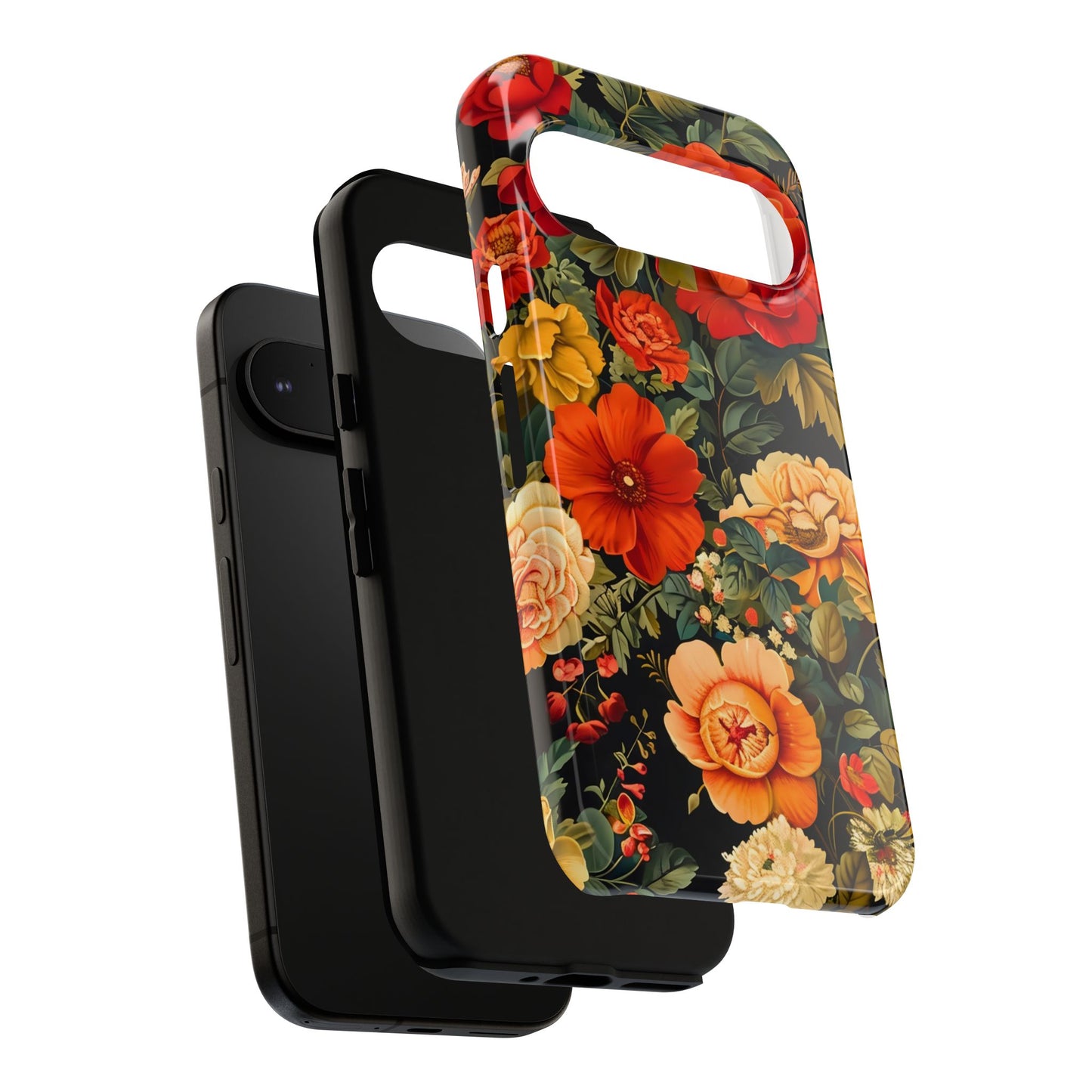 Floral Phone Case, Tough Cases, Decorative Tech Accessories, Gift for Her, Nature Lover Gift, Boho Style Case, Spring Floral Cover