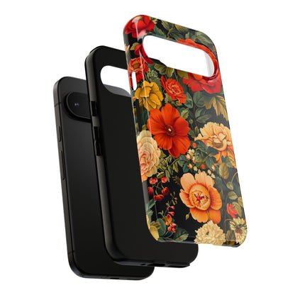 Floral Phone Case, Tough Cases, Decorative Tech Accessories, Gift for Her, Nature Lover Gift, Boho Style Case, Spring Floral Cover